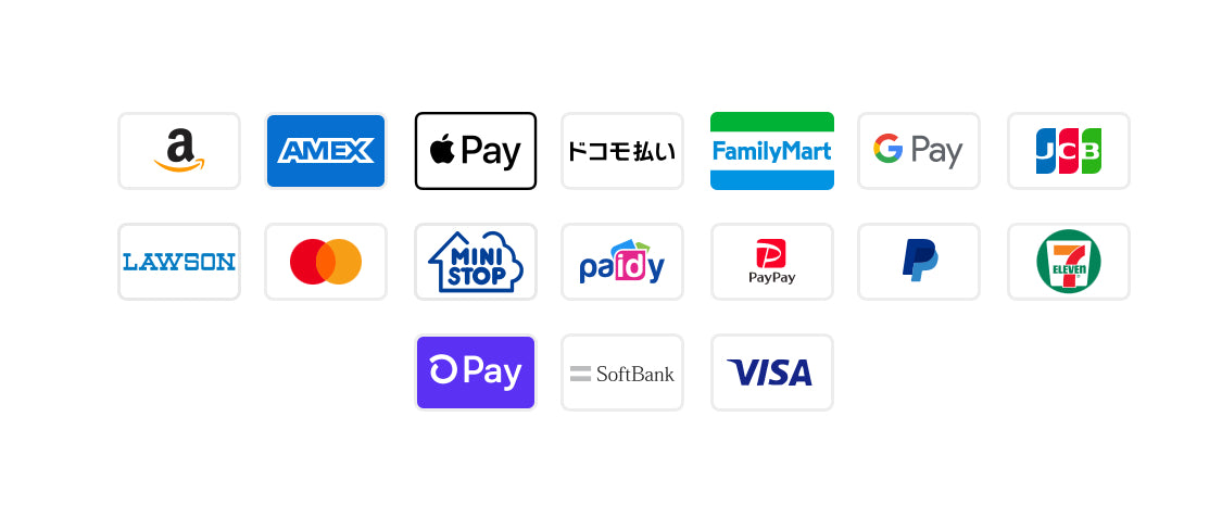 paypay、ドコモ払い、ソフトバンクまとめて支払いでの決済もご利用可能に。