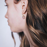 (マットローズクオーツ/gold) acorn ball earring