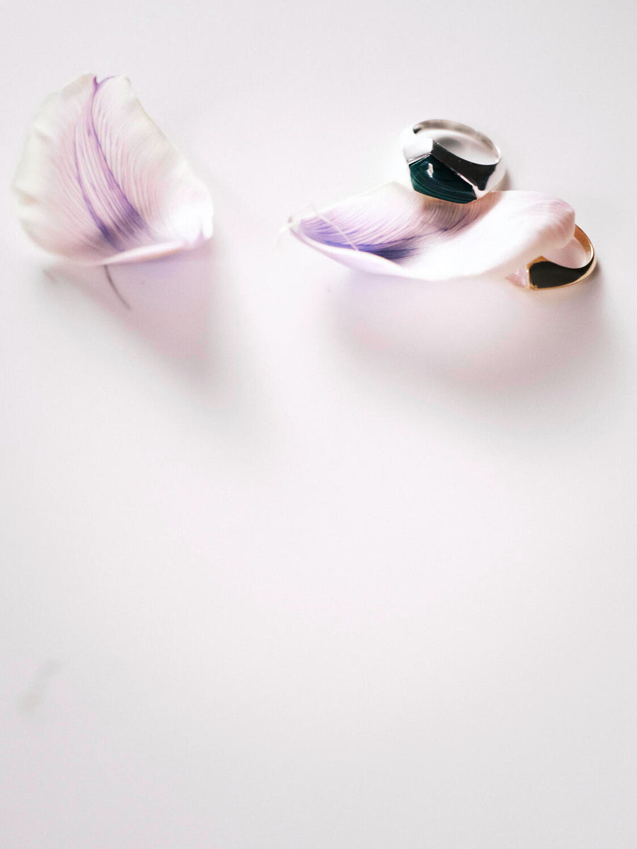 (マラカイト/silver) judy ring