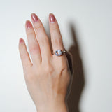 (クリスタル/silver) concave cushion ring