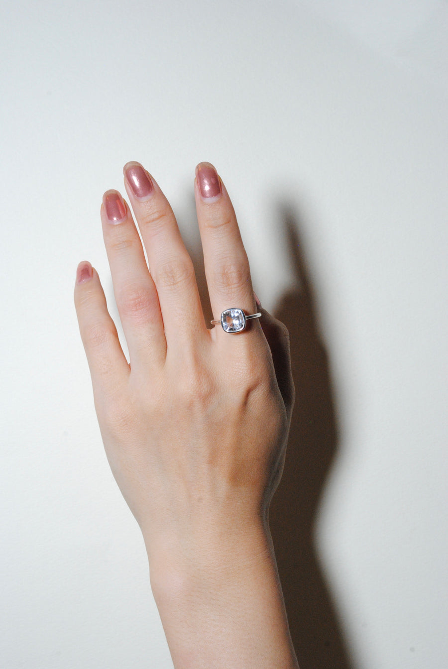 (クリスタル/silver) corn cave cushion ring