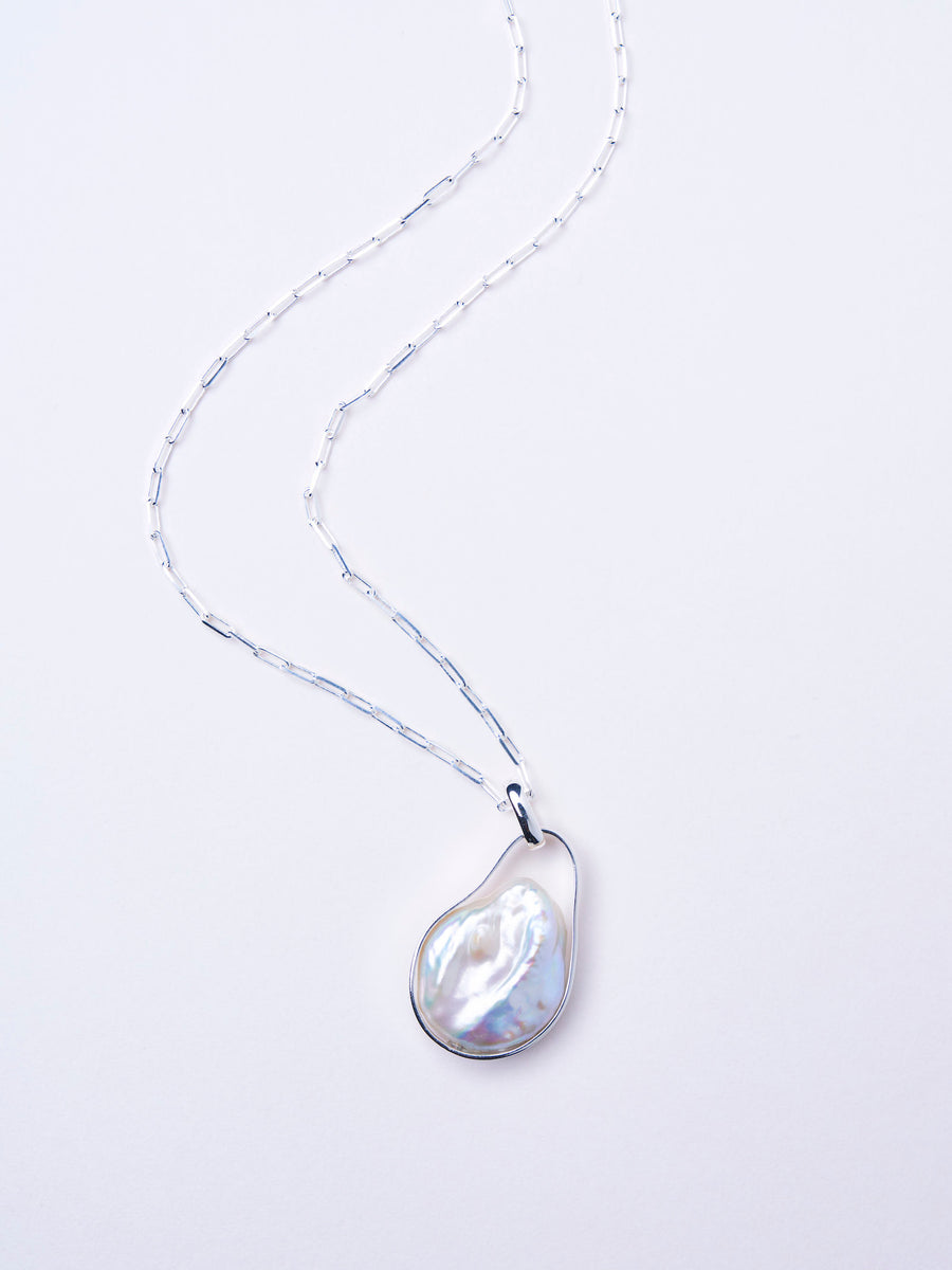 【予約商品】(パール/silver) magatama pearl necklace