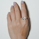 (クリスタル/silver )Ms.heart ring