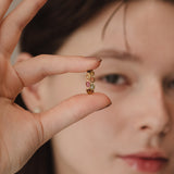 (マルチトルマリン/gold) oval horizon CAB eternity ring