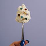 (マラカイト/silver) deformed petit earring