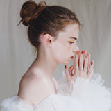 (パール_モアサナイト/silver) astra orbit  earring