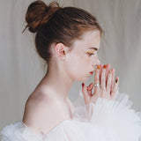 (モアサナイト/gold) cocoon gentle pave ring