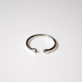(ガーネット/silver) 2way milano ring
