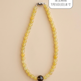 【予約販売】(イエロージェード/スモーキークオーツ) playful rosary necklace