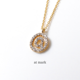 (モアサナイト/gold) secret charm necklace