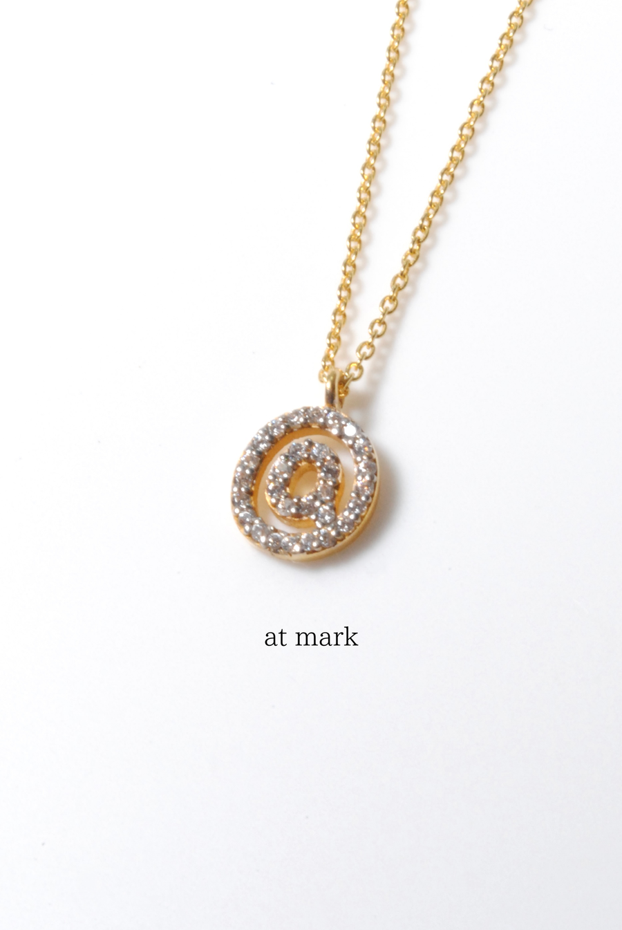 (モアサナイト/gold) secret charm necklace