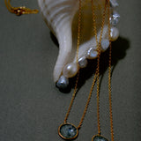 (アクアマリン/gold) THE islan necklace