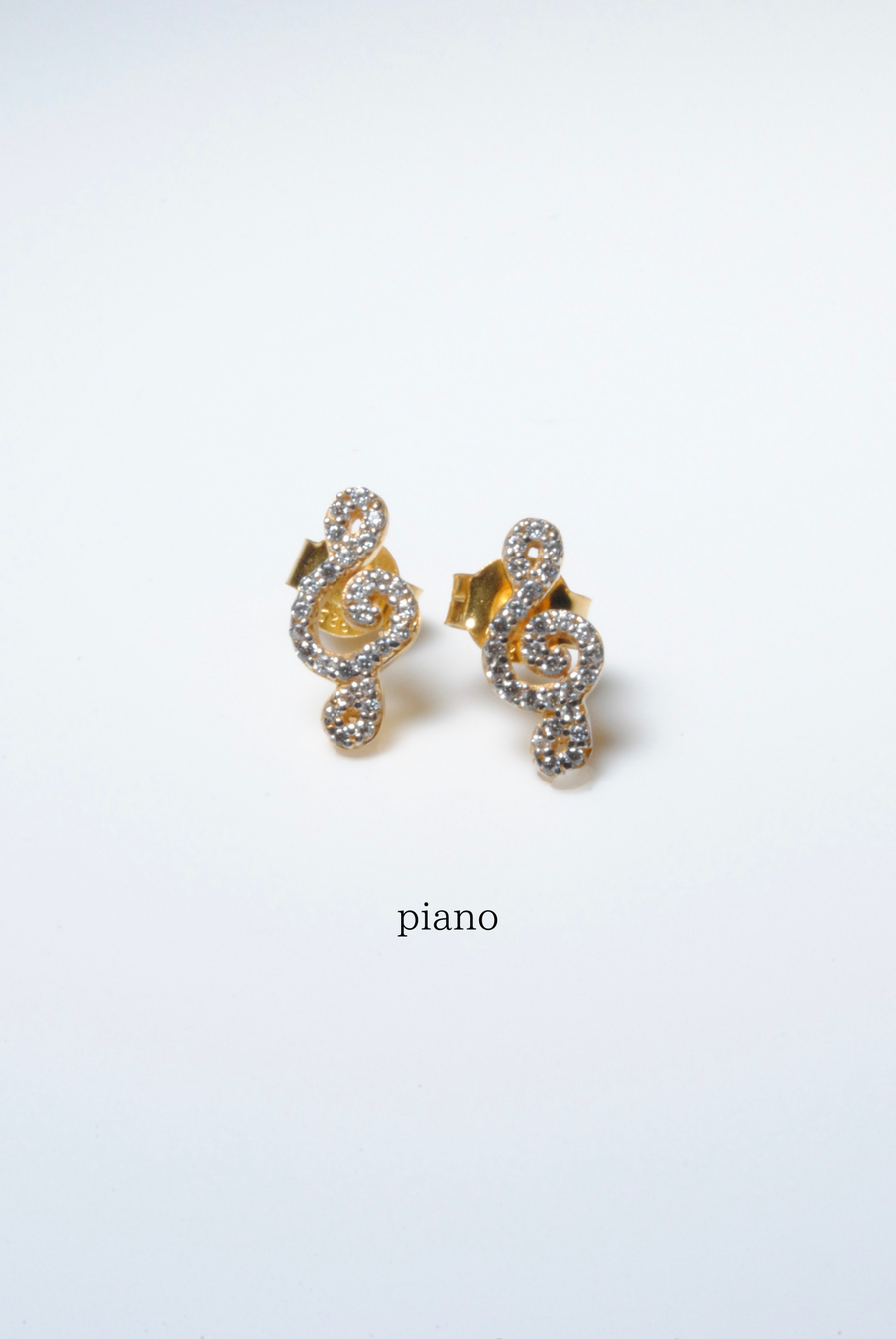 (モアサナイト/gold) secret charm earring