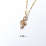 (モアサナイト/gold) secret charm necklace