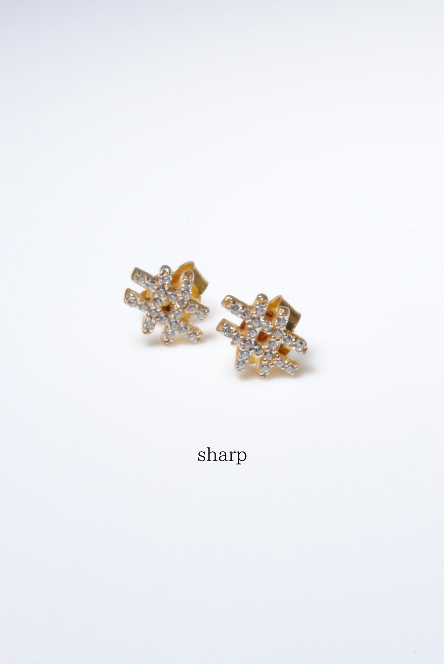 (モアサナイト/gold) secret charm earring