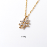 (モアサナイト/gold) secret charm necklace