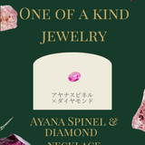 【限定1点】(アヤナスピネル&ダイヤモンド/gold)  2025holiday OOTK necklace