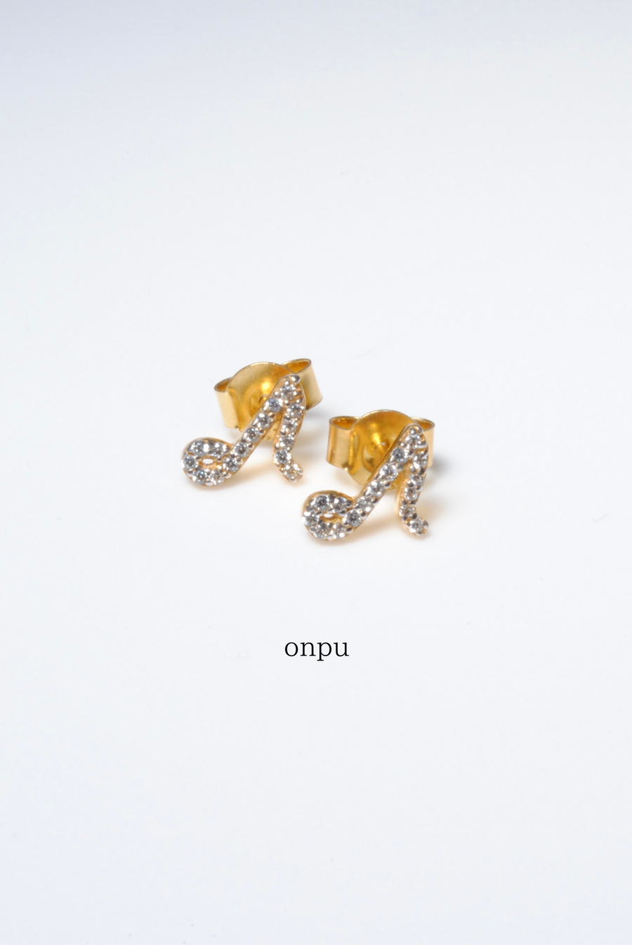 (モアサナイト/gold) secret charm earring