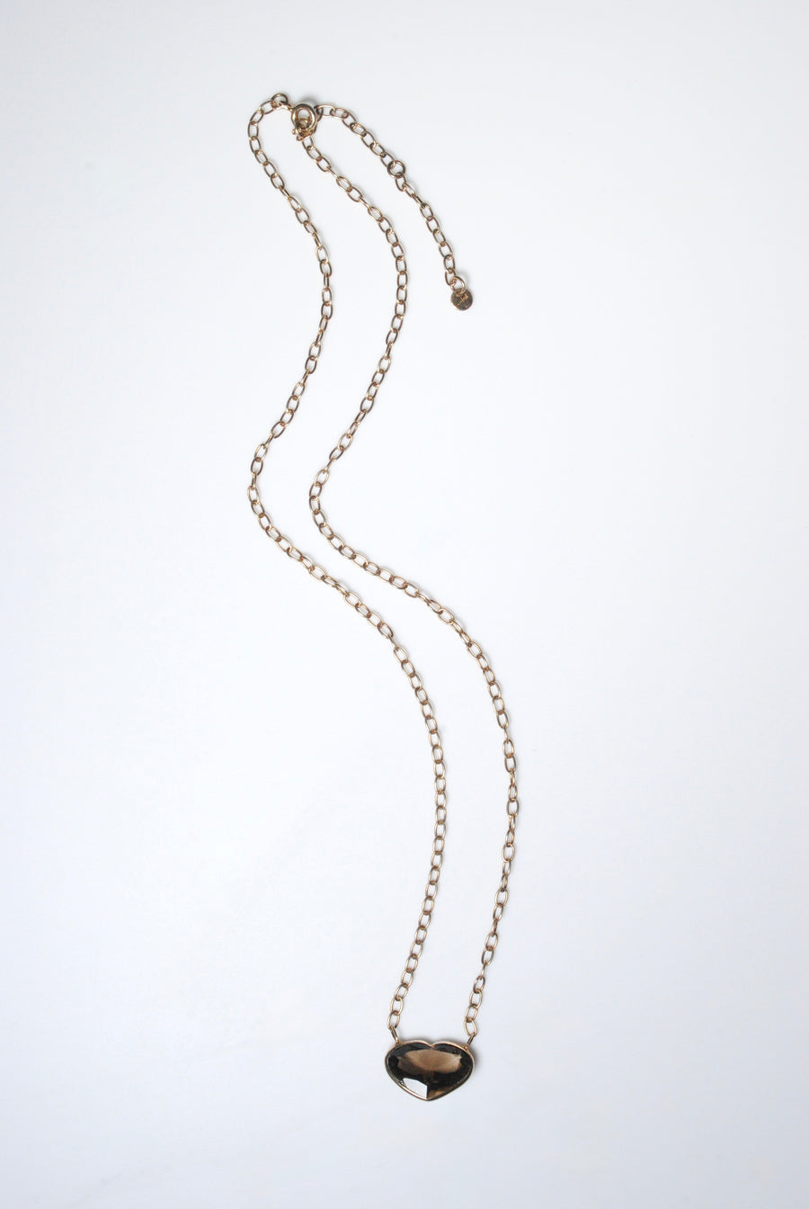 Smoky quartz (gold): Ms.heart necklace
