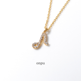 (モアサナイト/gold) secret charm necklace