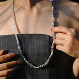 (ピカソジャスパー_パール) 2way playful rosary necklace