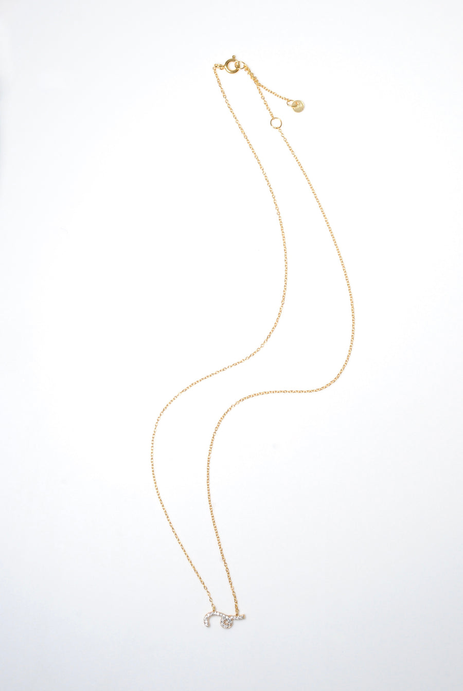 (モアサナイト/gold) mini drawing necklace