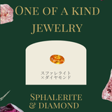 【限定1点】(スファレライト&ダイヤモンド/gold)  2025holiday OOTK necklace