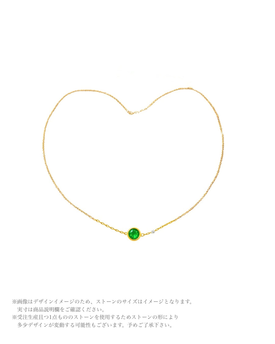 【限定1点】(フローライト&ダイヤモンド/gold)  2025holiday OOTK necklace