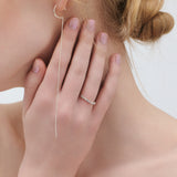 (レインボームーンストーン&ラベンダーアメジスト＆ブルートパーズ/silver) dot half eternity ring