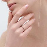 (ガーネット&シトリン＆ペリドット/silver) dot half eternity ring