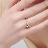 (silver) amor heart ring