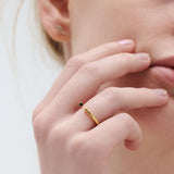 (ブラックオニキス/gold-silver) 2way milano ring