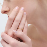 (モアサナイト/gold-silver) 2way milano ring