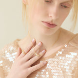 (スモーキークオーツ&ガーネット&シトリン/gold) cobble vow necklace