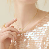 (スモーキークオーツ&ガーネット&シトリン/gold) cobble vow necklace
