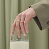 (ブラックオニキス/gold-silver) 2way milano ring