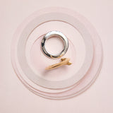 (silver) amor heart ring