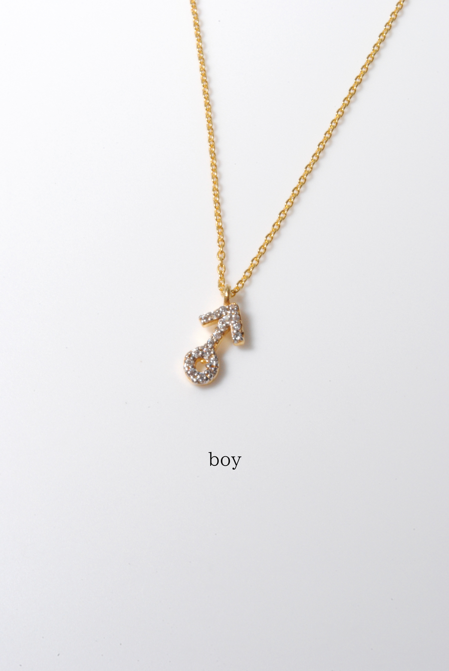 (モアサナイト/gold) secret charm necklace
