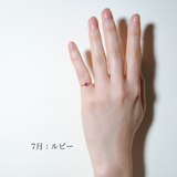 (12誕生石/gold) birth pinky ring