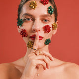 (モアサナイト/gold) secret charm earring