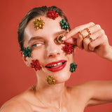 (モアサナイト/gold) secret charm earring