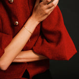 (gold) plate forever heart bracelet