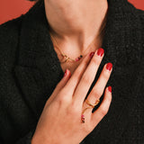 (モアサナイト/gold) luminous tail ring