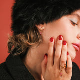 (モアサナイト/gold) luminous tail ring