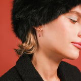 (ルビー&ガーネット&スモーキークォーツ/gold) luminous tail necklace