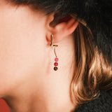 (モアサナイト/gold) luminous tail earring