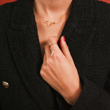 (モアサナイト/gold) luminous tail ring