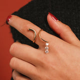 (モアサナイト/gold) luminous tail ring