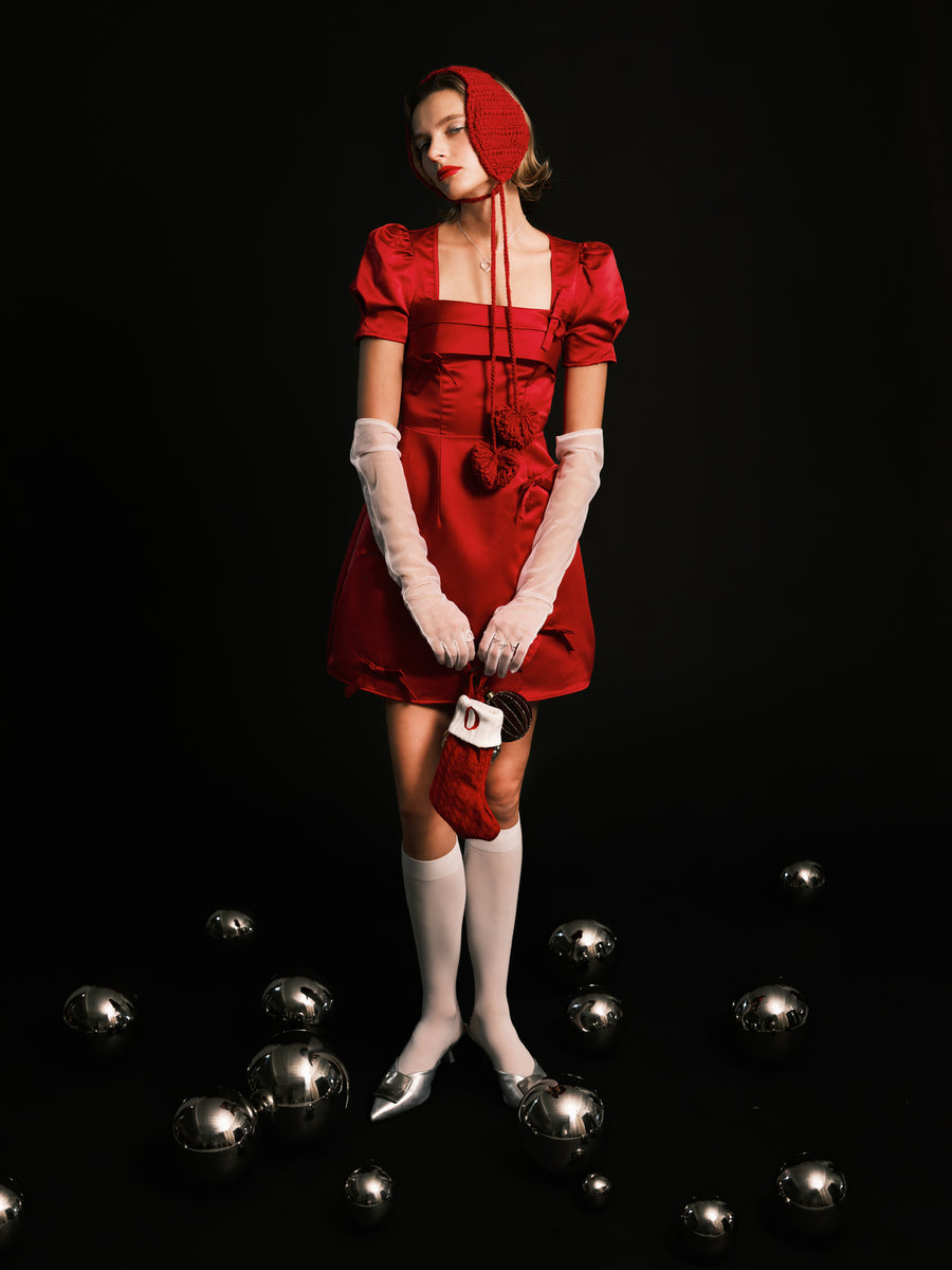 (ミルキーアクアマリン/gold) heart 4 u necklace