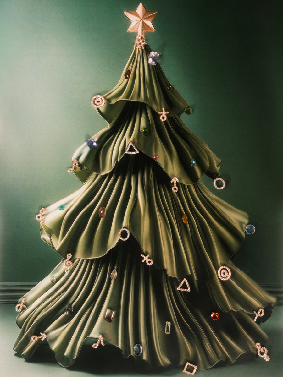 (モアサナイト/gold) secret charm earring